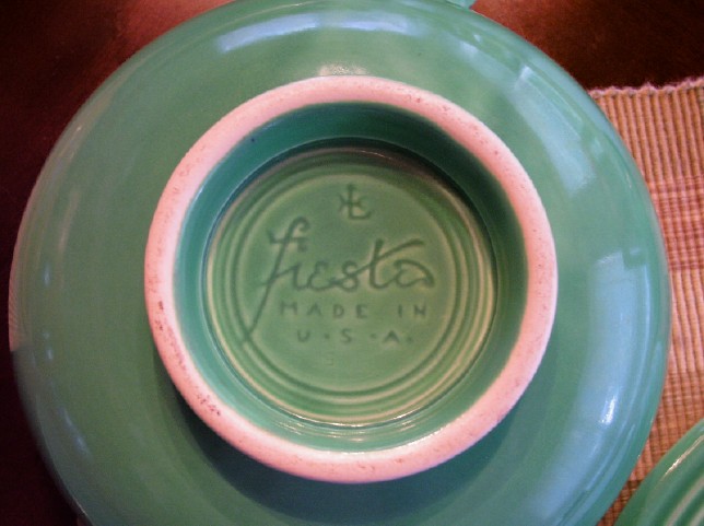 Vintage Fiestaware Markings 109
